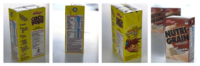 Coco-Pops label collage