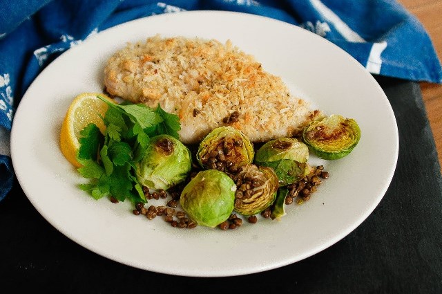 Chicken broccoli lentils SS