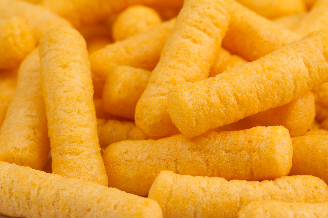 JUNK Cheezels closeup